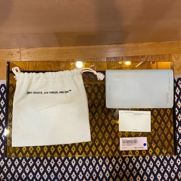 NWT AUTHENTIC Off-White Continental Wallet with Original Tags & Dustbag - Picture 6 of 9